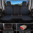thumbnail image 3 of Coverado Ram Juego Completo De Fundas De Asiento De Cuero Para Dodge Ram 1500, Fundas De Asiento De Camión, Ajuste Personalizado Para Dodge Ram 1500 2500 3500 Crew Quad Cab 2002-2025, Color Azul, 3 of 5