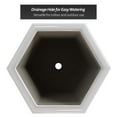 thumbnail image 7 of 12" Hexagonal Flower Pot - Blue and White Floral, 7 of 7