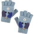thumbnail image 3 of Penkiiy Toddle Mittens Children's Cute Five-Fingered Velvet Warm Knitted Gloves Fashion Gloves Multicolor Mittens, 3 of 5