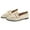 Beige, variant on Itsun Womens Dress Shoes,Women's Solid Color Loafer Flat Comfortable Work Shoes,Cute Loafer Slip On Flat Casual Shoes Beige US Size 6.5