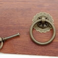 thumbnail image 6 of 2pcs Vintage Handle Mini Handle Pulls Antique Copper Cabinet Ring Handles Brass Drawer Pulls Door Knobs Furniture Hardware, 6 of 6
