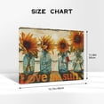thumbnail image 4 of 12x16 inch Canvas Painting Sunflower & Vase 'Love The Sun' Slogan,Indoor Home Decor Bedroom Accessory,Living Room,Bathroom,Kitchen,Office Wall Decor Paintings Prints,For Sunflower Lover Gift, 4 of 6