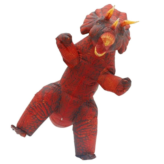 Inflatable Triceratops Costume Blow up for Adults Fancy Dino Onesies Party Halloween Cosplay Costume