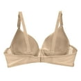 thumbnail image 3 of Cotton Bras for Women Convertible Bra Feature V-Neck Longline Bra Style W-1810 Beige XL, 3 of 3