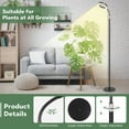 thumbnail image 5 of NeoMart Grow Lights for Indoor Plants Full Spectrum with Stand, Floor Plant Growing Lamp for Large Plants, Auto ON/Off Timer 4/8/12H, 4 Dimmable Levels, 47.2-63 inches Adjustable Height, 5 of 7