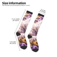 thumbnail image 2 of Balery Warm Sunflower Sleeping Cat Calcetines novedosos Calcetines deportivos Calcetines hasta la rodilla Calcetines de algodón Calcetines originales y geniales, 2 of 6