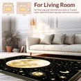 thumbnail image 2 of Ultra Soft Area Rug, Eclectic Ethereal Cosmic Symbolism, Non Slip, Stain Resistant, Washable Area Rugs for Living Room, Bedroom(Black, 8X10), 2 of 8