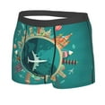 thumbnail image 2 of Junzan Around The Planet Mens Underwear Boxer Briefs For Men’s - Xx-Large, 2 of 9