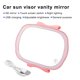 thumbnail image 5 of Riwesomey Espejo de tocador para coche, Clip de maquillaje táctil, luces LED, alta definición, Universal, gran angular, viaje, para mujer, Automoción decorativa y accesorios Rosa, 5 of 6