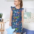 thumbnail image 4 of Vsdgher Différentes Choses Chimiques pour Filles Chemises de Nuit Manches Courtes à Volants Robe de Nuit Pyjama pour Fête Pyjama-Moyen, 4 of 6