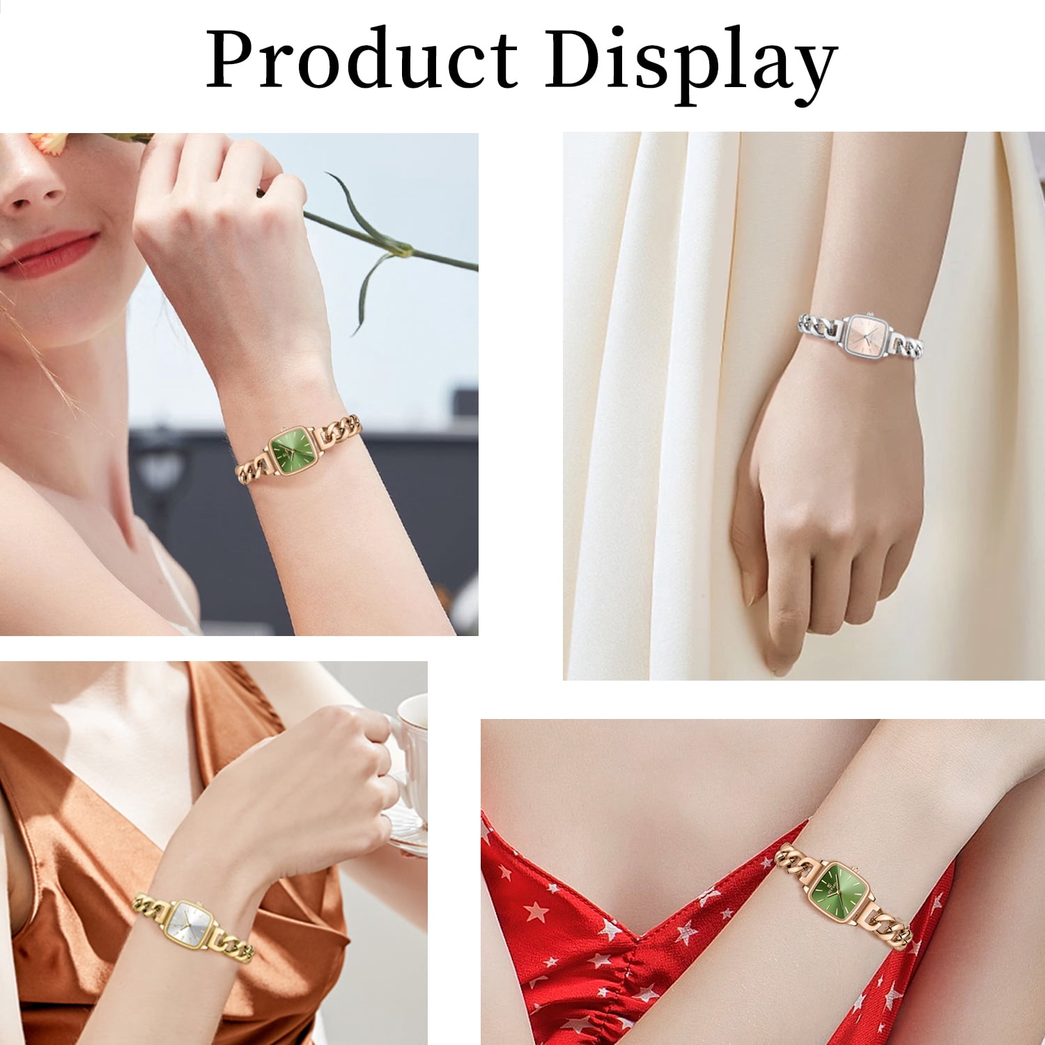 Watches Women with Date Silver Stainless Steel Luxury Ladies Watches with Small Writs Diamond for Women Waterproof Elegant Dress Quartz Analog Women's Wrist Watches Reloj de Mujer
