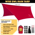 thumbnail image 2 of Lona impermeable para camping Wise Owl Outfitters, 3x3 m, 2 of 9