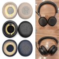 thumbnail image 3 of Leather For Jabra Elite 45h Evolve2 65 Headset Earpads Ear Pads Sponge Cushion, 3 of 5