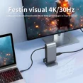 thumbnail image 5 of Adaptador Hub Usb Tipo C 4k Hdmi Vga/pd Con Ethernet 12 En 1 Pamolo  Portátil, 5 of 5