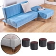 thumbnail image 6 of Set of Risers Solid Furniture Lifts Table Sofa Feet Protector for Home Office - Brown 80x52mm, 6 of 8