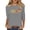 #060-Gray, variant on Roncen Vintage 1976 Classic Print 3/4 Sleeve T-Shirt Retro 50th Birthday Gift Shirt 50rd for Women Letter Print Birthday Party Casual Tee Tops