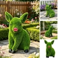 thumbnail image 1 of Ornement de Jardin en Résine Cochon Floqué Figurine d'Animal Mignonne Extérieur Résistant aux Intempéries Déco de Cour Pièce de Collection d'Exposition pour Jardin Patio Balcon Ferme Maison Entrée Aménagement Paysager Décoration Utilisation, 1 of 9