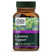 Gaia Herbs Lactation Support, Vegan Liquid Capsules, 60 Count - Lactation Supplement for Breastfeeding Mothers, Supports Healthy Milk Flow & Enhances Breast Milk Nutrition