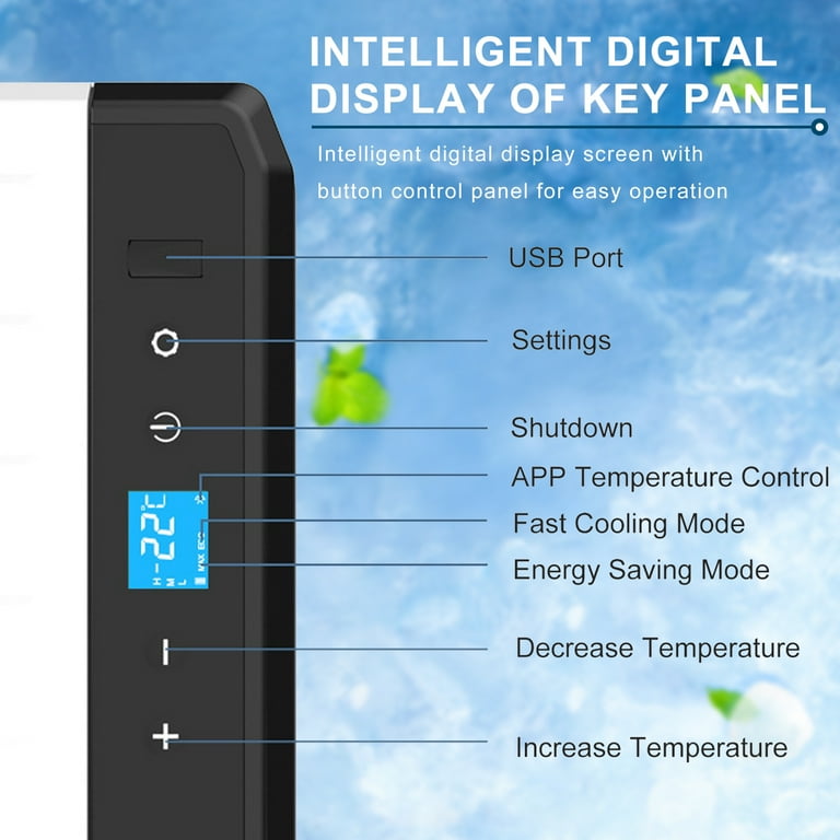 12 Volt Car Refrigerator, 26QT(25L) Portable Car Refrigerator, -8