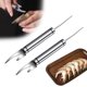 thumbnail image 2 of MLEHN Cuchillo multifuncional 5 en 1 para pelar camarones, herramienta de cocina para desvenar pescado y camarones, limpiador de camarones, pelador y desvenador de camarones eficiente portátil, 2 of 6