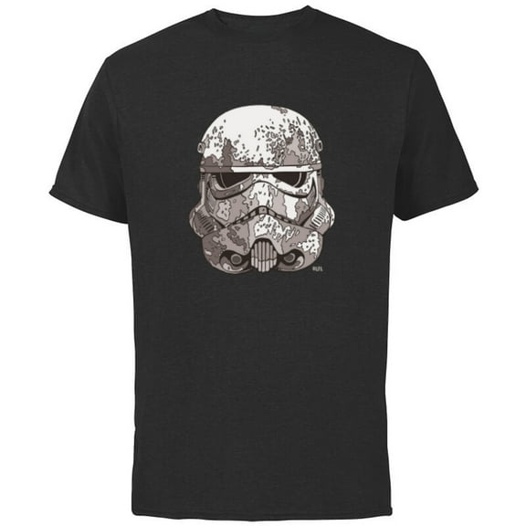 Star Wars Stormtrooper Empire Helmet - Short Sleeve Cotton T-Shirt for Adults - Customized-White