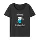 thumbnail image 1 of Camiseta básica de verano informal de ajuste regular para mujer, para viaje, calle, playa, viajes L, 1 of 7