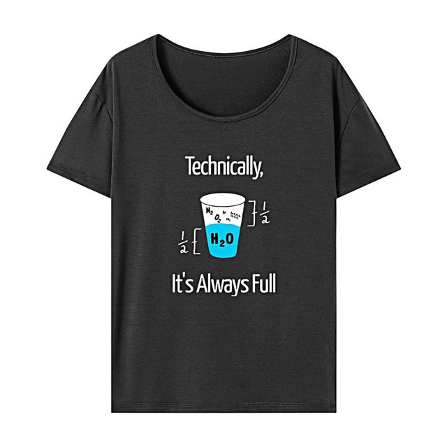 Camiseta para mujer de verano con cuello redondo y cuello redondo clásico para mochilero en la playa S