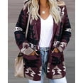 thumbnail image 2 of CoCopeaunts Women's Open Front Cardigan Fall Cable Knit Christmas Long Sleeve Sweaters Chunky Cardigan Wrap, 2 of 3