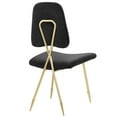 thumbnail image 3 of Modway Ponder Performance Velvet Dining Side Chair, Black, 3 of 3