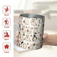 thumbnail image 5 of 12oz Coffee Tumblers Vintage Ghost Halloween Pattern Stainless Steel Vacuum Insulated Travel Tumbler Coffee Cups Mug with Lid and Straw with Cleaning Brush for Cold & Hot Drinks, 5 of 5