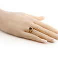 thumbnail image 4 of Gem Stone King 1.91 Ct Oval Brown Smoky Quartz 18K Yellow Gold Plated Silver Ring (Size 5), 4 of 4