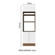 thumbnail image 4 of Mueble de Cocina Para Horno Madesa Glamy 70 cm 3 Puertas Marrón/Blanco, 4 of 8