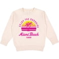 thumbnail image 2 of Inktastic Summer Enjoy the Sunshine Miami Beach Florida in Pink Toddler Sweatshirt, 2 of 4