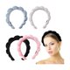 thumbnail image 5 of Diademas de spa PENGJJMXG para mujer, 4 piezas, banda para la cabeza Con toalla de felpa, cuidado de la piel, 5 of 5