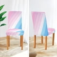 thumbnail image 3 of Yayeee 2 Pack Dining Chair Covers Stretch Parson Chairs Slipcovers Seat Protector, Pink Gradient, 3 of 6