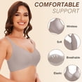 thumbnail image 3 of Bra Greoay Wireless Push Up, sin costuras, soporte total, cuello en V, 3 of 5