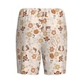 thumbnail image 2 of Lsque Dancing Cowboy Skeleton Mens Sleep Pajama Shorts,Short Pajama Pants, Cotton Ultra-Soft Knit-3X-Large, 2 of 9