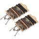 thumbnail image 4 of Pulsera de cuero trenzado ajustable LHCER exquisita y liviana resistente al desgaste, 4 of 8
