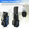thumbnail image 2 of Barara King Golf Carry Bag,Golf Stand Bag,Lightweight Golf Stand Bag with 14 Way Top Dividers and 6 Pockets-Blue, 2 of 8