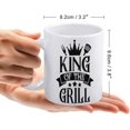 thumbnail image 2 of King Of The Grill Coffee Mug, Comfortable To Hold, Birthday Present For Men Women Wife Husband Daughter Friends, 2 of 6
