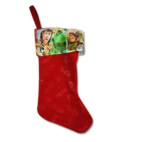 Christmas Stocking Disney Toy Story Woody, Buzz, and Rex Red 18" w