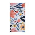 thumbnail image 6 of 2-Piece Polyester cotton Towel Set Absorbent Hand Painted Cute Flower Hand Towel Bath Towel Soft and Comfortable Machine Wash 28.3x14.4, 6 of 7