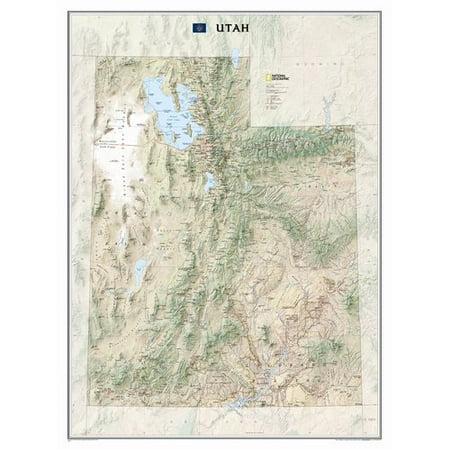 National Geographic Maps Utah State Wall Map