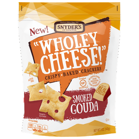 Snyders Of Hanover Wholey Cheese Gluten Free Baked Cheese Crackers Smoked Gouda Snyders Of Hanover Wholey Cheese Gluten Free Baked Cheese Crackers Smoked Gouda