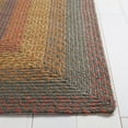 thumbnail image 4 of SAFAVIEH Braided Dorinda Bordered Reversible Area Rug, Green/Rust, 5' x 8', 4 of 12