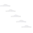thumbnail image 2 of Underboob Sweat Absorber Cotton Boob Bra Towel 3 Layer Reusable Sling Bra Liner for Women White Anti Chafing Pad （White 5PCS）, 2 of 8
