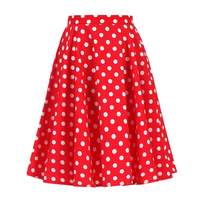 white christmas dresses Beverly Button Front Full Circle Skirt with Side Inseam Pockets in Yellow Abstract Heart Print, Authentic 1950s Tiki Vintage style 8