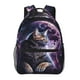thumbnail image 1 of Easygdp Purple Moon Cat Mochila Ergonómica Versátil para Laptop - Múltiples Bolsillos, Correas Ajustables, Unisex para Escuela, Viajes y Actividades al Aire Libre-One Size, 1 of 5