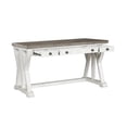 thumbnail image 3 of Pemberly Row Modern 3-Drawer Transitional Wood Desk in White, 3 of 8