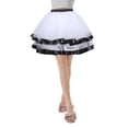 thumbnail image 2 of XEGLSBU Tutu Skirt for Women Adults Green and Red Women Christmas Dance Party Tulle Skirt Holiday Party Tutu Ballet Skirts White One Size, 2 of 3